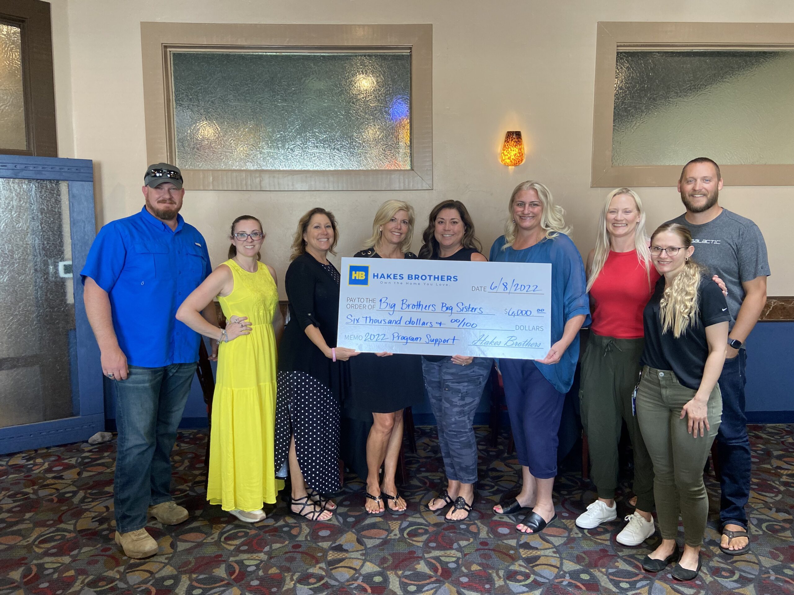 Hakes Brothers Sponsors Event to Benefit Big Brothers Big Sisters