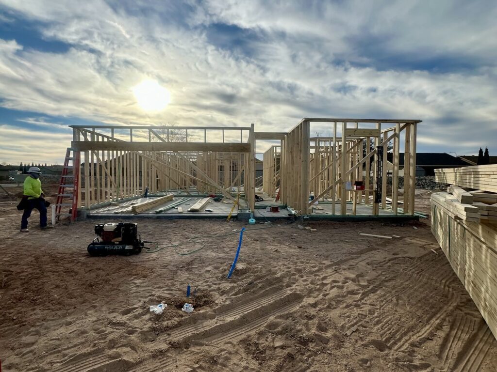 Building the Sierra Norte Heights model home