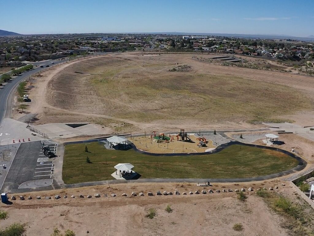 Aerial view of Sierra Norte Heights new community in Las Cruces