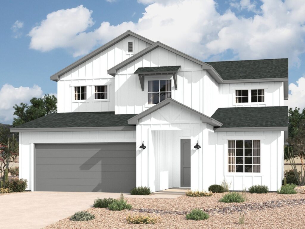 Exterior of a new home by Hakes Brothers