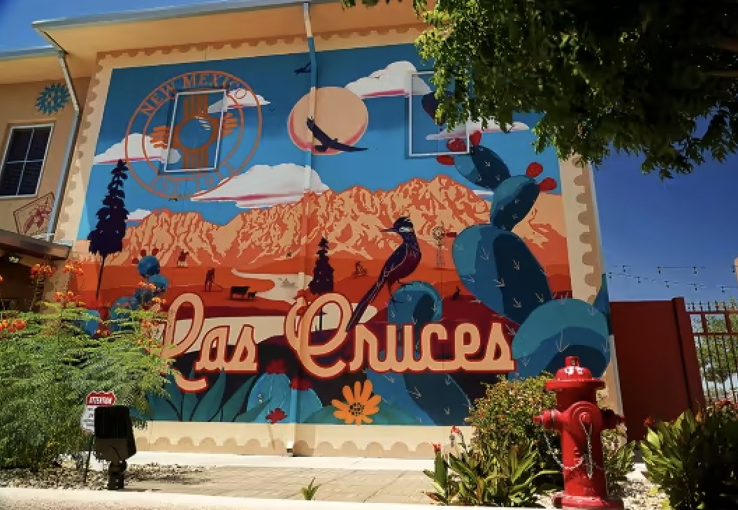 Vibrant mural in downtown Las Cruces, NM.