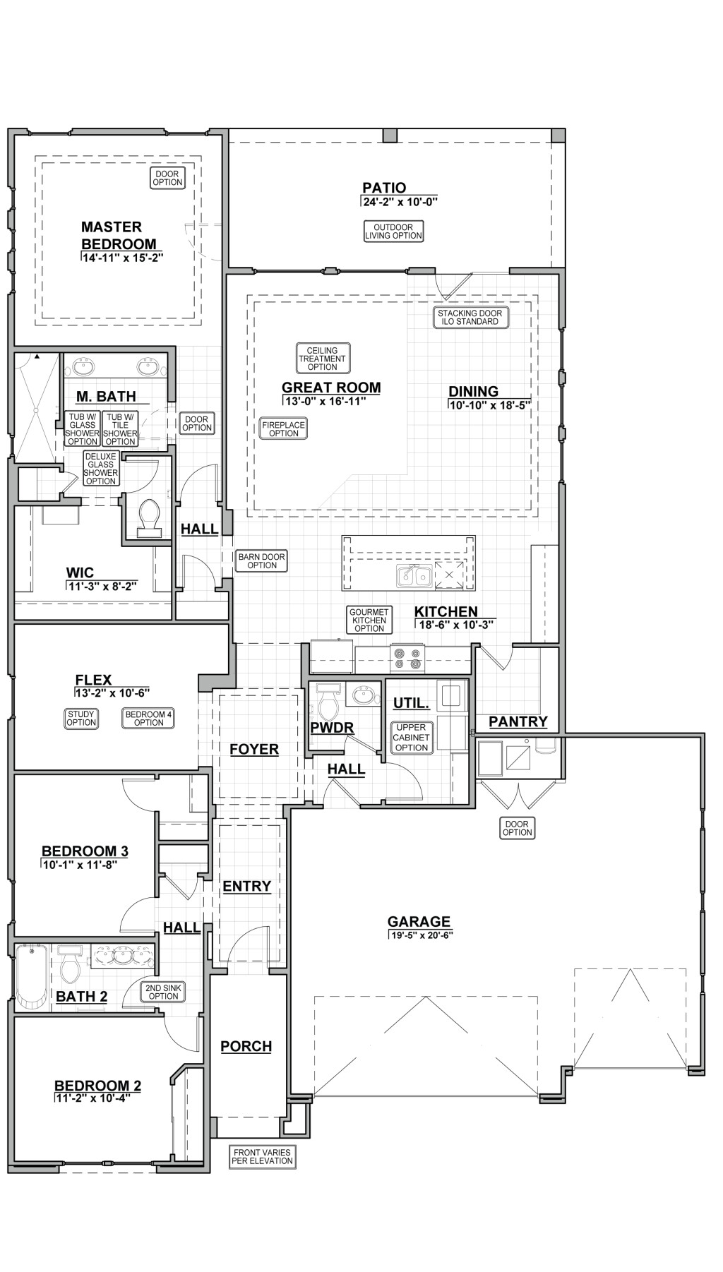 Suez Estates 2119 3 Car Garage Floor Plan Suez Estates 2119 3 Car Garage Floor Plan