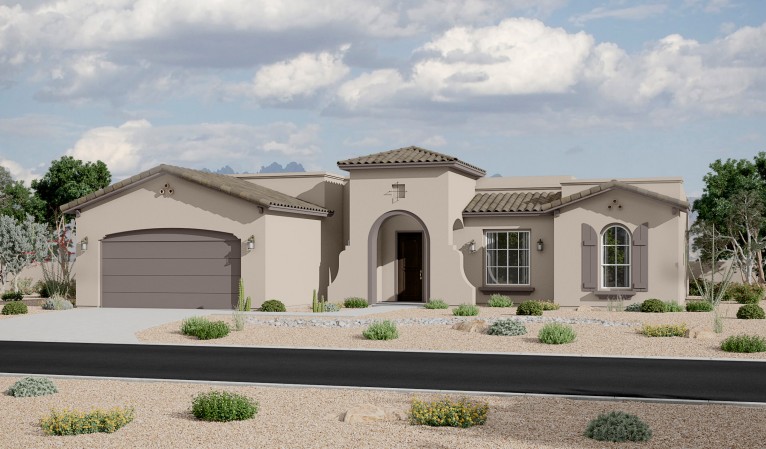 Rancho Del Gallo 2088 Spanish Elevation