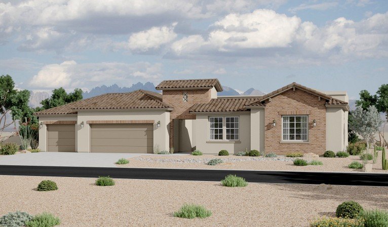 Red Hawk Estates 2516 Andalusian Elevation 3 Car Garage