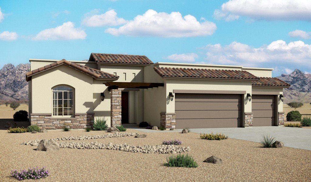 Red Hawk Estates 2144 Tuscan 3 Car Garage