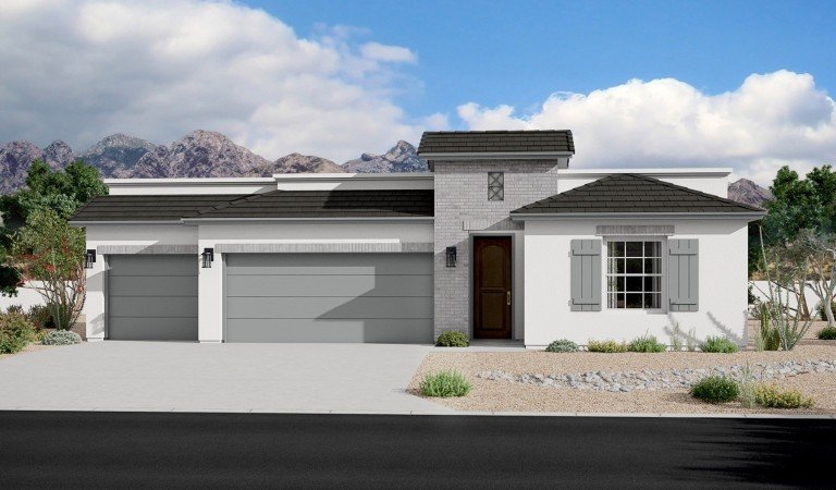 The Trails at Metro 1 1863 Andalusian Elevation 3 Car Garage