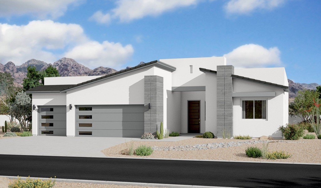 The Trails at Metro 1 2144 Contemporary Elevation 3 Car Garage