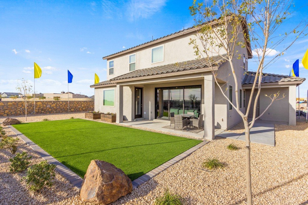 Back Yard - Painted Desert - Timberon Model Home