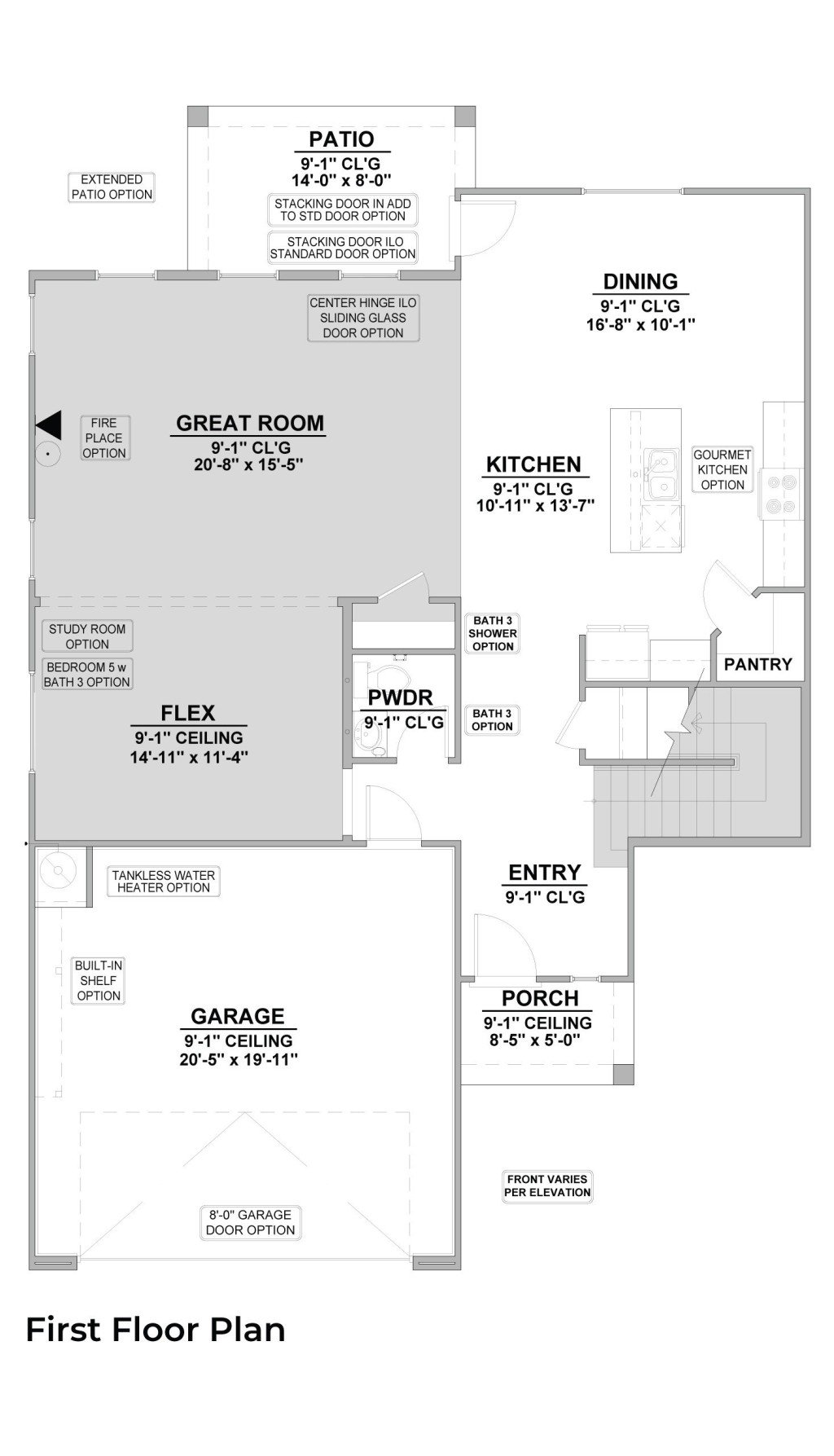 RST-2423 TIMBERON I FLOORPLAN 1st FLOOR