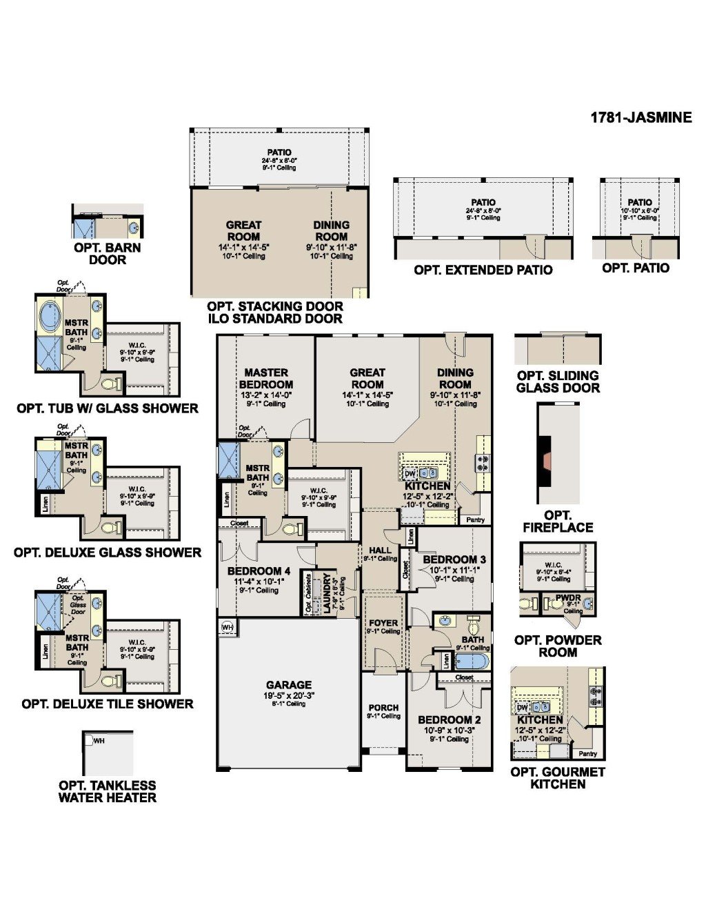 Jasmine 1781 Home Design Layout