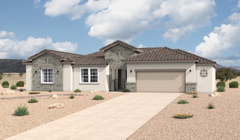 Lomas Encantadas 2529 Tuscan Elevation Garage Ext Option